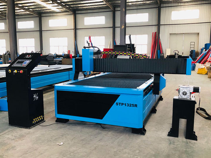 盈利型 4x8 帶旋轉管切割器的數控等離子切割工作臺套件