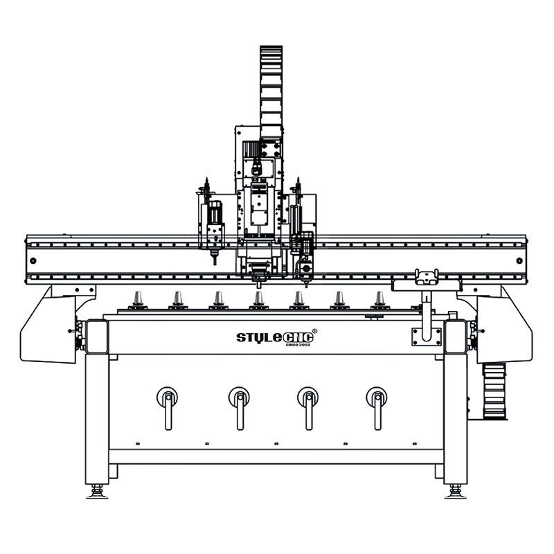 帶自動(dòng)換刀裝置的數(shù)控雕刻機(jī)