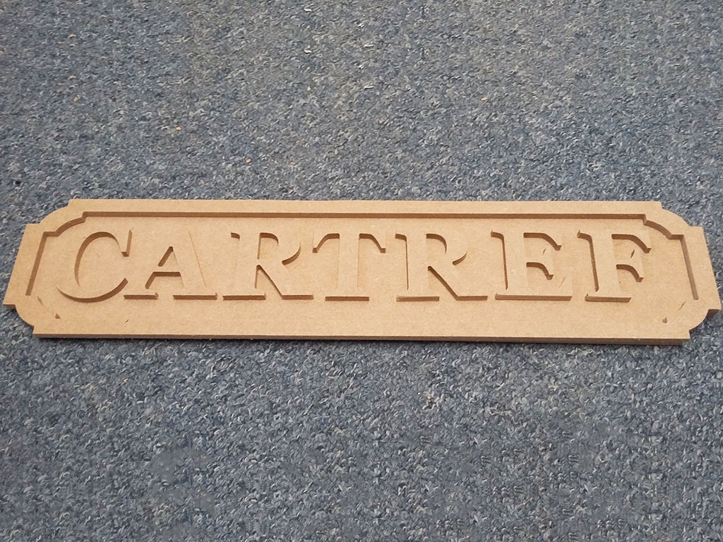 數(shù)控雕刻機雕刻MDF標牌項目