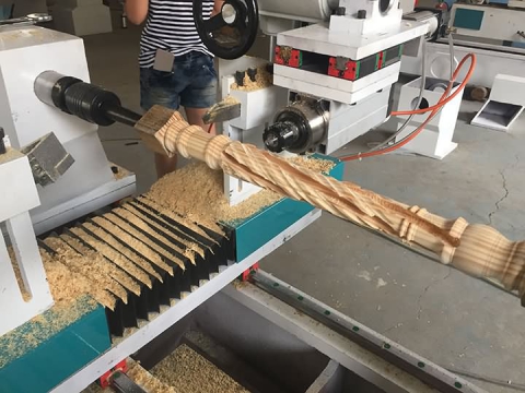 數(shù)控木工車床拉削樓梯扶手 數(shù)控木工車床拉削樓梯扶手