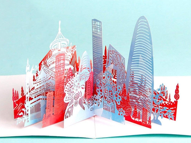 3D 動態(tài) CO2 賀卡激光打標(biāo)機