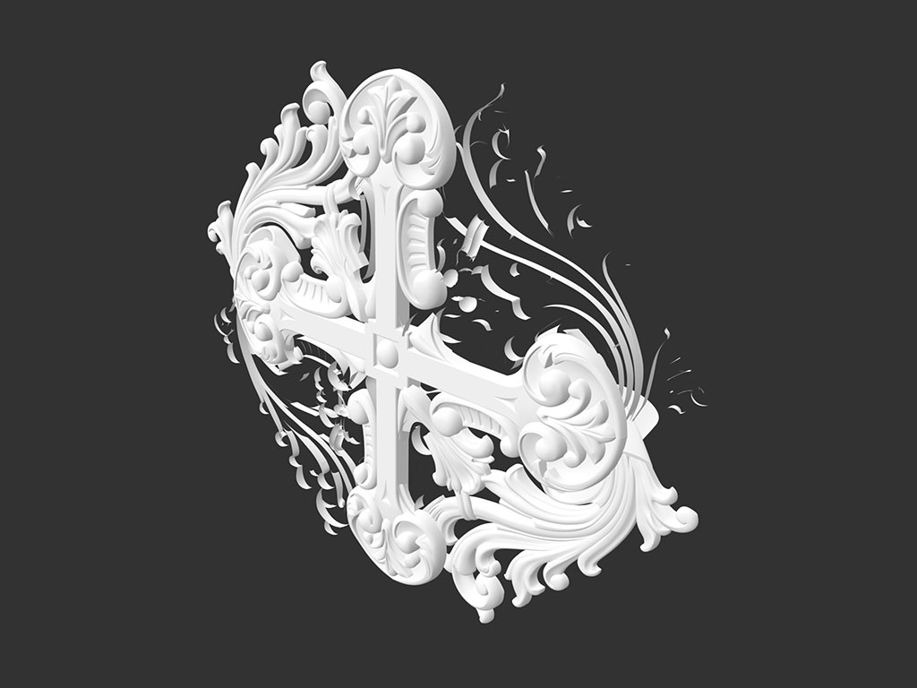 數(shù)控雕刻刻機表 3D 木質(zhì)裝飾模型 STL 檔