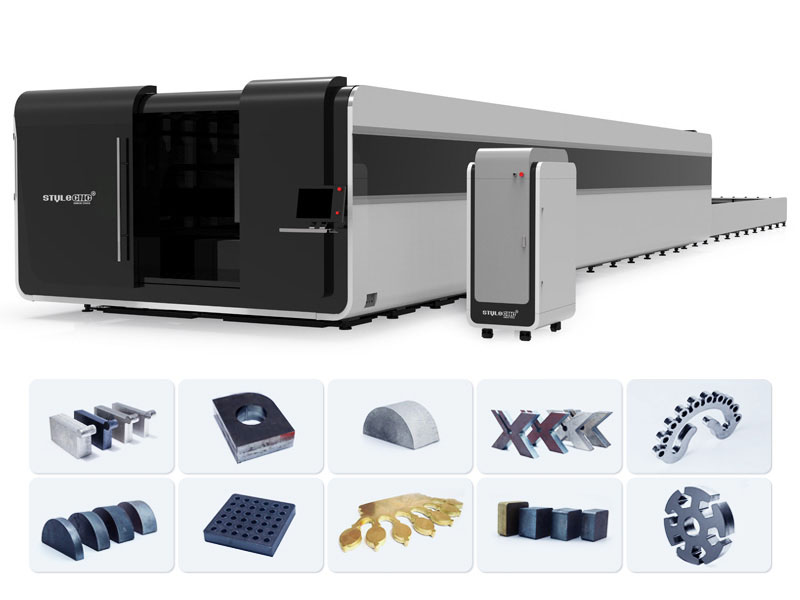 高速 12KW 用于鈑金加工的 IPG 光纖激光切割機