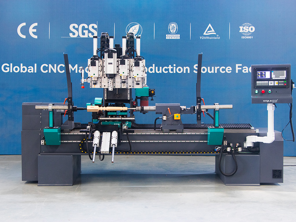 全尺寸七合一數控木工車削銑削中心出售