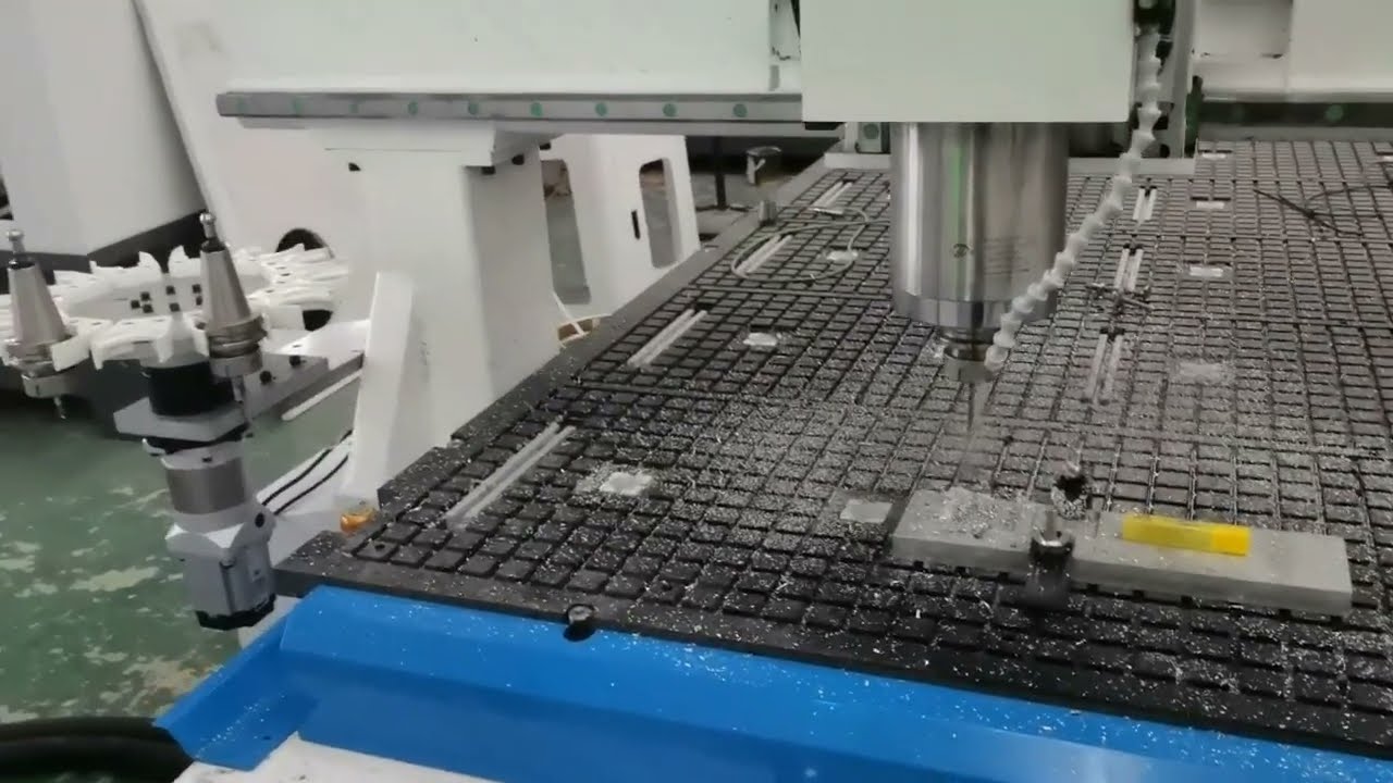 重型4x8數(shù)控鋁雕刻機帶攻絲頭 重型4x8數(shù)控鋁雕刻機帶攻絲頭