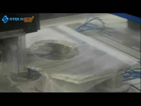 自動換刀數控洗手池石材切割機