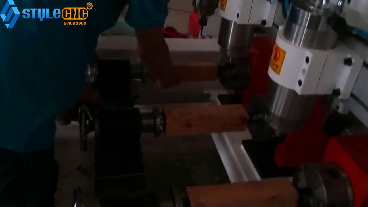 多頭數控雕刻機的旋轉軸如何固定？